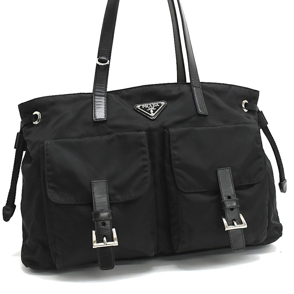 Prada Tote Bag Black Triangle